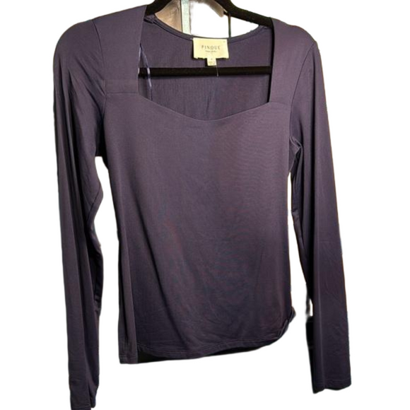 Pinque Small Navy Long Sleeve Tee NWOT - Picture 5 of 5